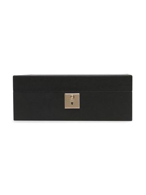 Smythson Panama travel tray jewellery box - Black
