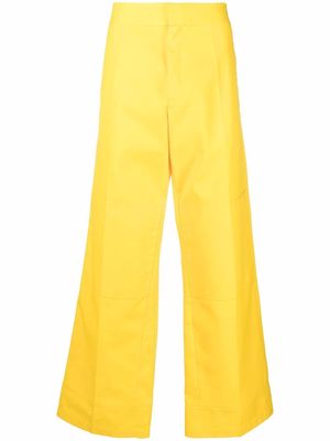 Raf Simons wide-leg tailored trousers - Yellow