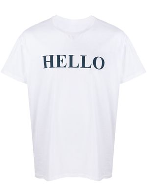 Mackintosh Hello and Goodbye T-shirt - White