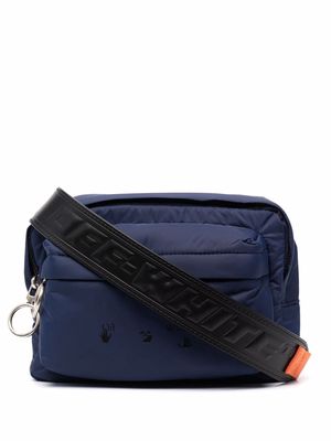 Off-White logo-print belt bag - Blue