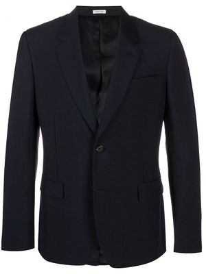 Alexander McQueen wool-blend blazer - Blue