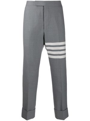 Thom Browne 4-Bar plain weave suiting trousers - Grey