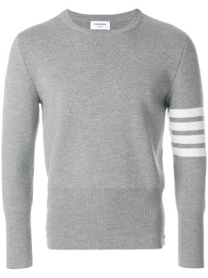 Thom Browne 4-Bar Milano Stitch Pullover - Grey