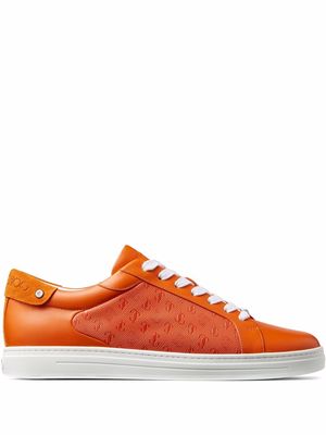 Jimmy Choo Rome/M leather sneakers - Orange