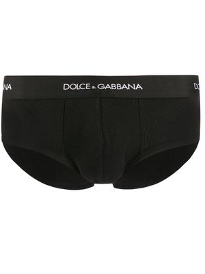 Dolce & Gabbana logo jersey briefs - Black