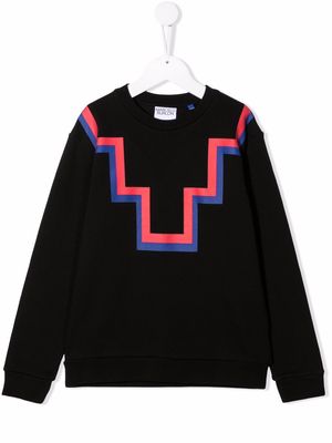 Marcelo Burlon County Of Milan Kids abstract-print sweatshirt - Black