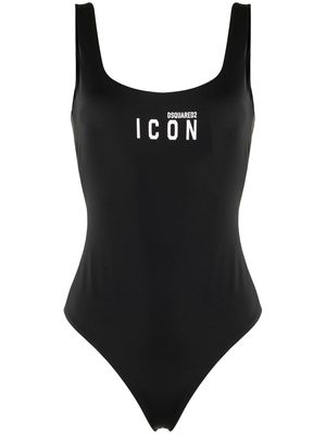 Dsquared2 Icon-print swimsuit - Black