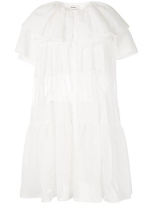 Goen.J tiered mini dress - White