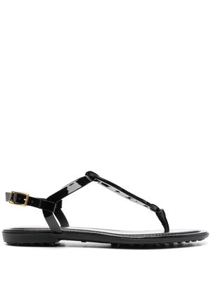 Tod's link-strap flat sandals - Black