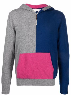 Mackintosh DOUBLE AGENT knitted hoodie - Blue
