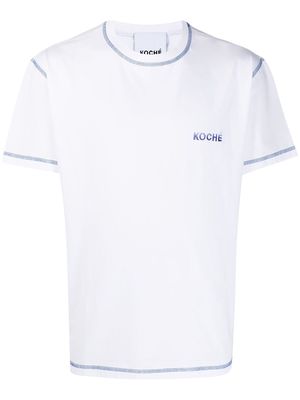 Koché logo crew-neck T-shirt - White