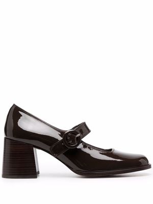 Carel Caren patent-leather Mary Jane pumps - Brown