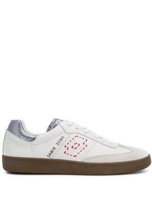 Damir Doma x LOTTO rounded toe lace-up trainers - White