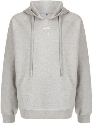 Ader Error logo-embroidered hoodie - Grey