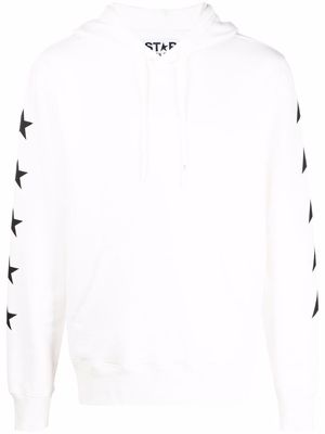 Golden Goose star-print cotton hoodie - White