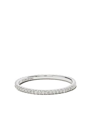 White Bird 18kt gold diamond Solange ring - WHITE GOLD