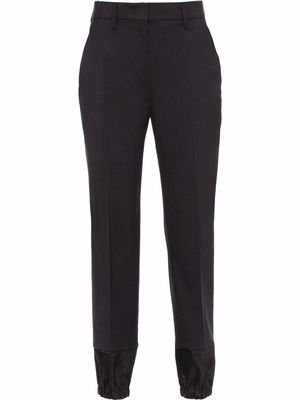 Prada contrasting-panel tailored trousers - Black