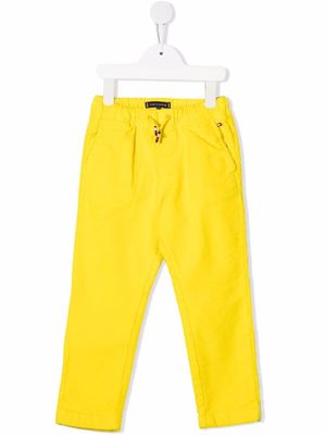 Tommy Hilfiger Junior drawstring corduroy trousers - Yellow