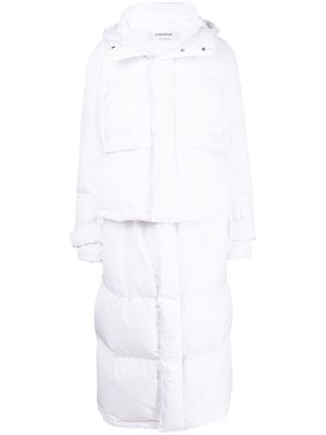 Kimhekim detachable oversized puffer coat - White