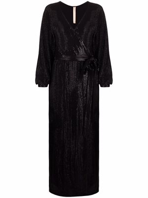 Maria Lucia Hohan Sabrina embellished wrap dress - Black