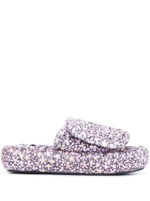 Natasha Zinko Flower Patch slides - Purple