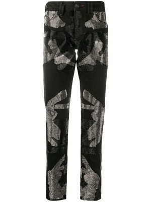 Philipp Plein Camouflage Super Straight Cut jeans - Black