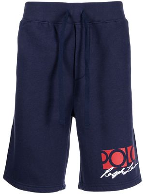Polo Ralph Lauren logo-print track shorts - Blue