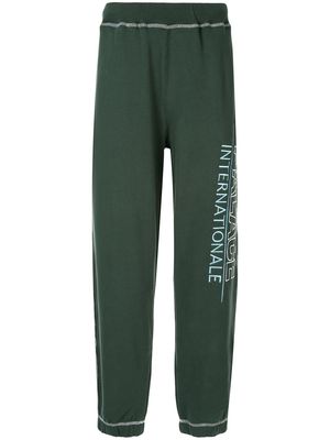 Palace logo embroidered track trousers - Green