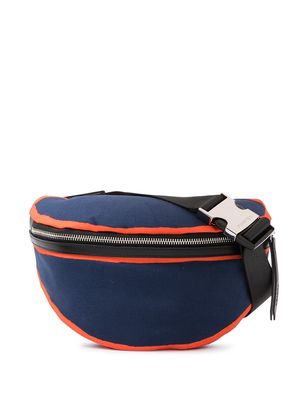 Ports V contrast-trim belt bag - Blue
