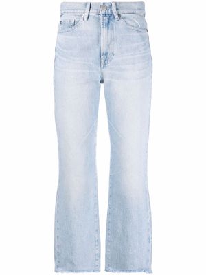 7 For All Mankind faded straight-leg jeans - Blue