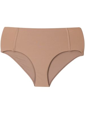 12 STOREEZ high-waisted bikini bottoms - Brown