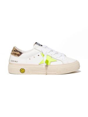 Golden Goose Kids May lace-up sneakers - White