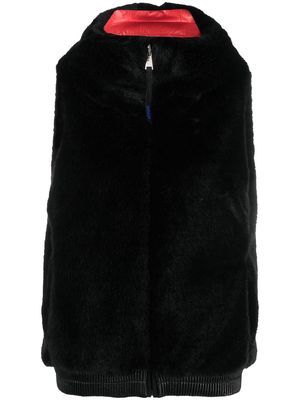 Rossignol reversible eco-fur vest - Black