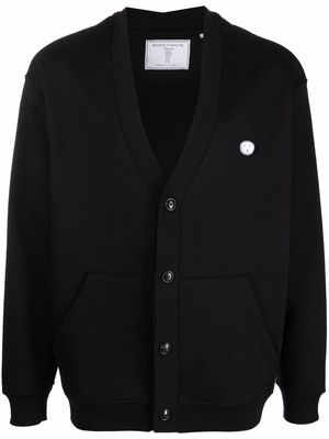 Société Anonyme buttoned logo-patch cardigan - Black