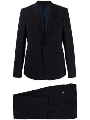 Emporio Armani Soho tuxedo wool suit - Black