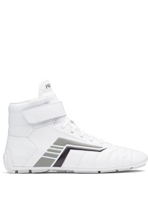 Prada lace-up chukka boots - White