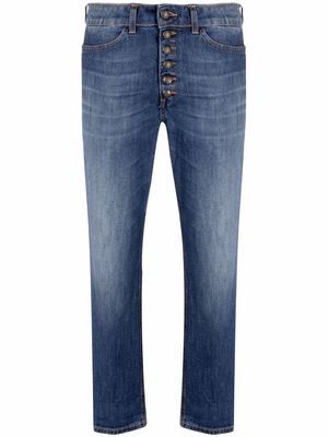DONDUP low-rise cropped jeans - Blue