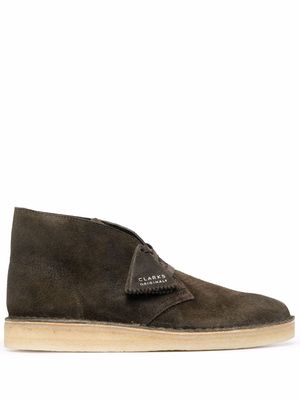 Clarks Originals suede ankle boots - Green