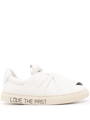 Ports 1961 knot-detail low-top leather sneakers - White