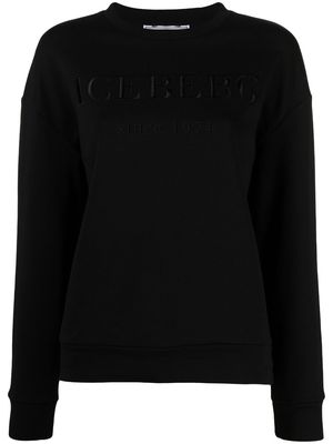 Iceberg embroidered logo sweatshirt - Black