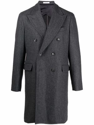 Boglioli double breasted mid-length coat - Grey
