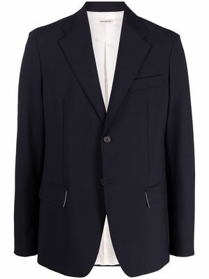 There Was One single-breasted long-sleeved blazer - Blue