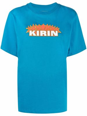 Kirin short-sleeved logo-print T-shirt - Blue