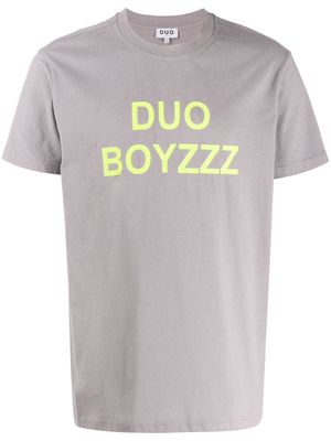 DUOltd DUOltd Bouzzz print T-shirt - Grey