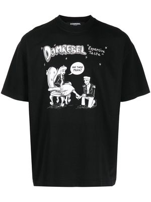 DOMREBEL Bougie cartoon-print T-shirt - Black