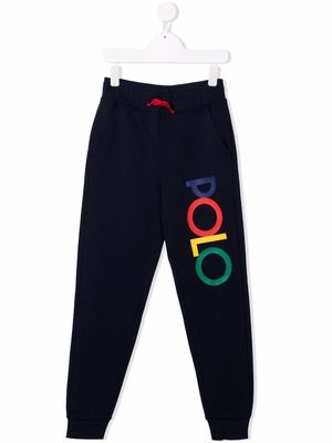 Ralph Lauren Kids logo-print track pants - Blue