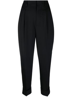 AMI Paris tapered cropped trousers - Black