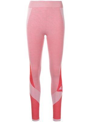 Y-3 seamless knit tights - Red