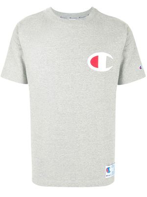 Champion logo patch crew neck T-shirt - Grey