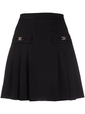 SANDRO pleated mini skirt - Black